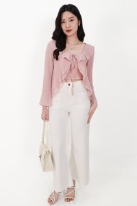 Rellie Ruffles Two-Piece Top in Pink