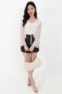 BACKORDER | Rellie Ruffles Two-Piece Top in White