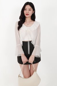 BACKORDER | Rellie Ruffles Two-Piece Top in White