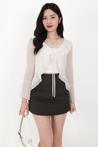 BACKORDER | Rellie Ruffles Two-Piece Top in White