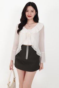 BACKORDER | Rellie Ruffles Two-Piece Top in White