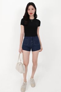Bonnie Basic Padded Tee in Black