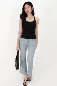 Millie Mid Waist Denim Jeans in Light Faded Wash