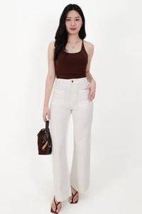 Daryl Double Pocket Denim Jeans in White