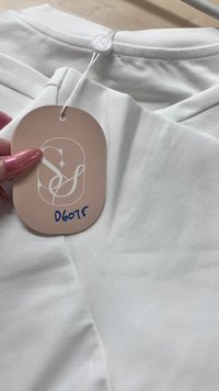 DEFECT | Brandy Boxy Cropped Tee in White in XS