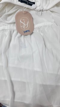 DEFECT | Coastal Co-ord Maxi Tiered Skirt in White in XS