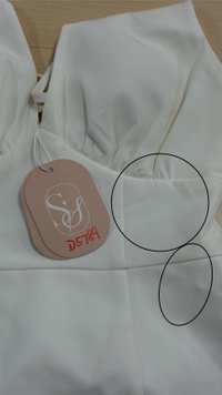DEFECT | Treasure Tie Romper Dress in White in XXS, XS, S, M, L, XL
