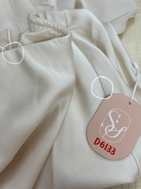 DEFECT | Chelsea Co-ord Satin Skirt in Champagne ( Petite Length ) in S