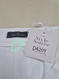 DEFECT | Belle Belted Skorts in White in L
