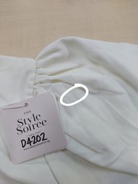 DEFECT | Peydra Puffy Sleeve Top in White in M