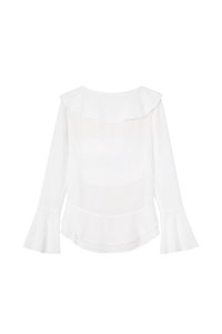 Rellie Ruffles Two-Piece Top in White