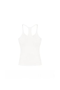 Henry Halter Ruched Top in White