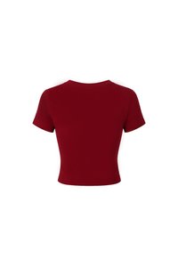 Bonnie Basic Padded Tee in Dark Red
