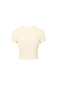 Bonnie Basic Padded Tee in Pale Yellow