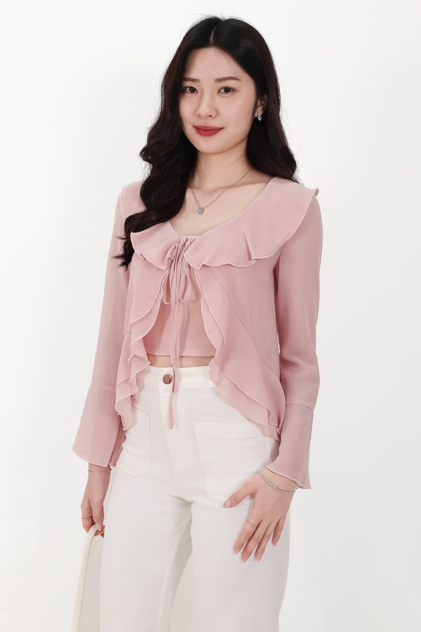 Rellie Ruffles Two-Piece Top in Pink