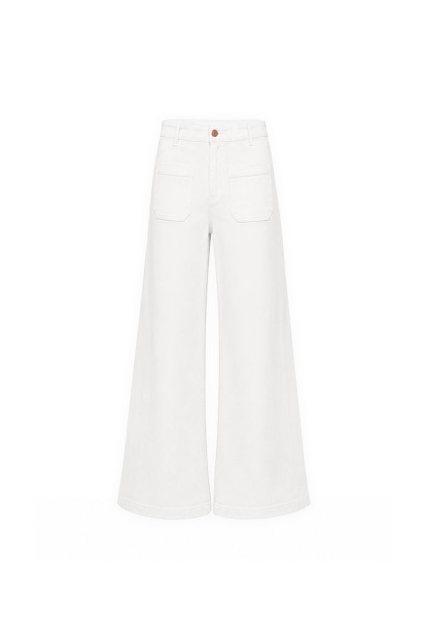 Daryl Double Pocket Denim Jeans in White