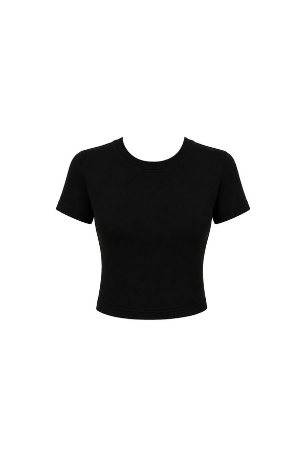 Bonnie Basic Padded Tee in Black