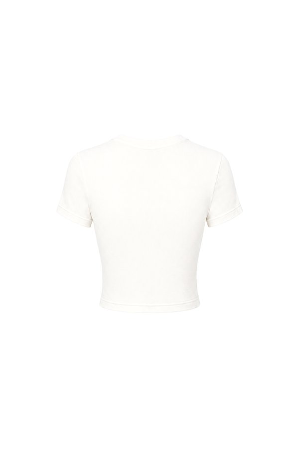 Bonnie Basic Padded Tee in White