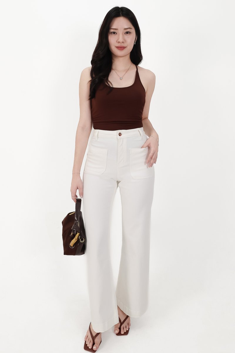 Daryl Double Pocket Denim Jeans in White