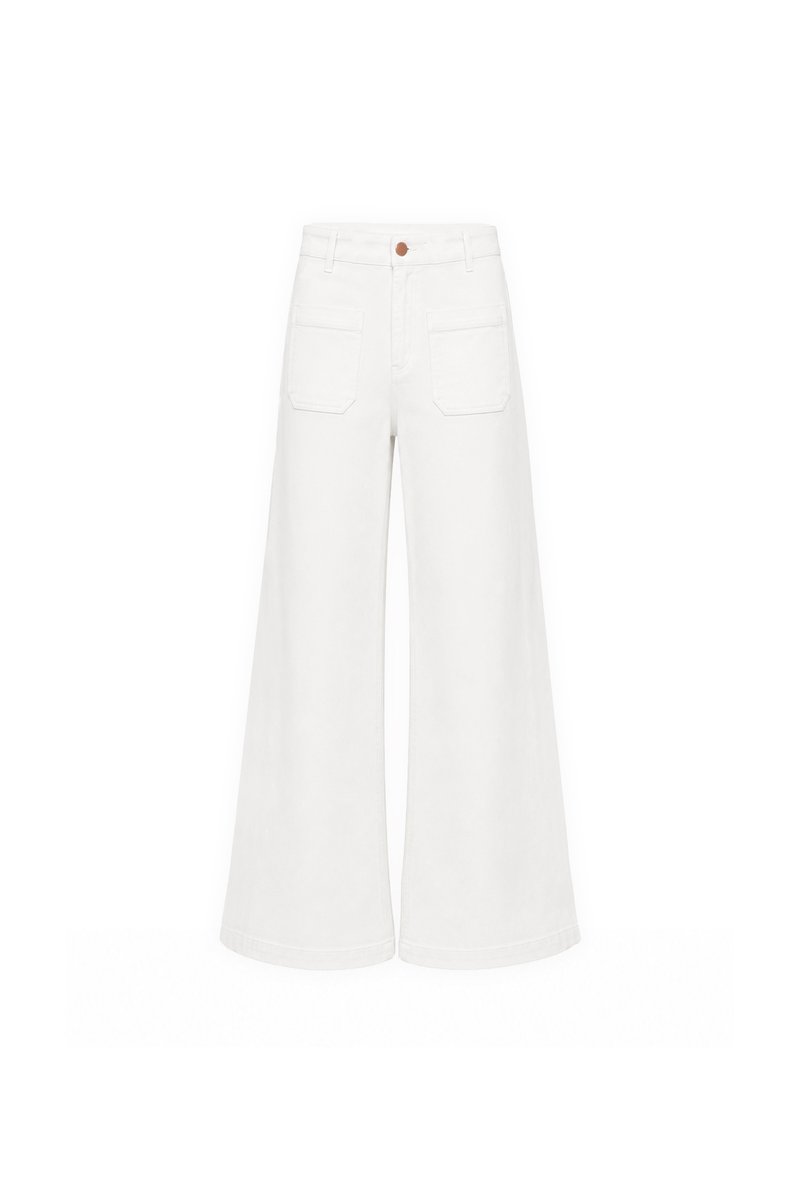 PREORDER | Daryl Double Pocket Denim Jeans in White