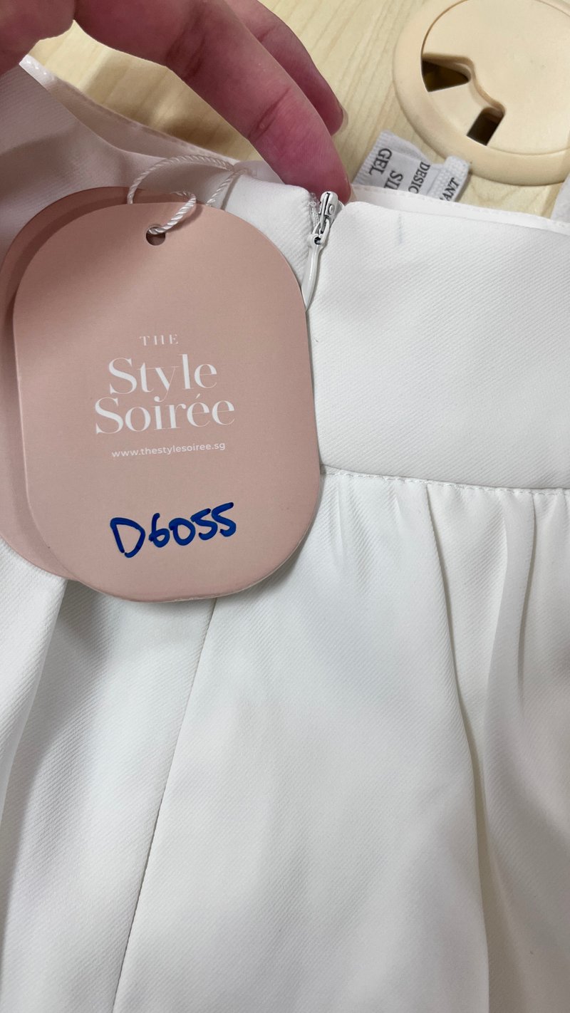 DEFECT | Clarie Co-ord Bubble Skorts V1 in White in XS
