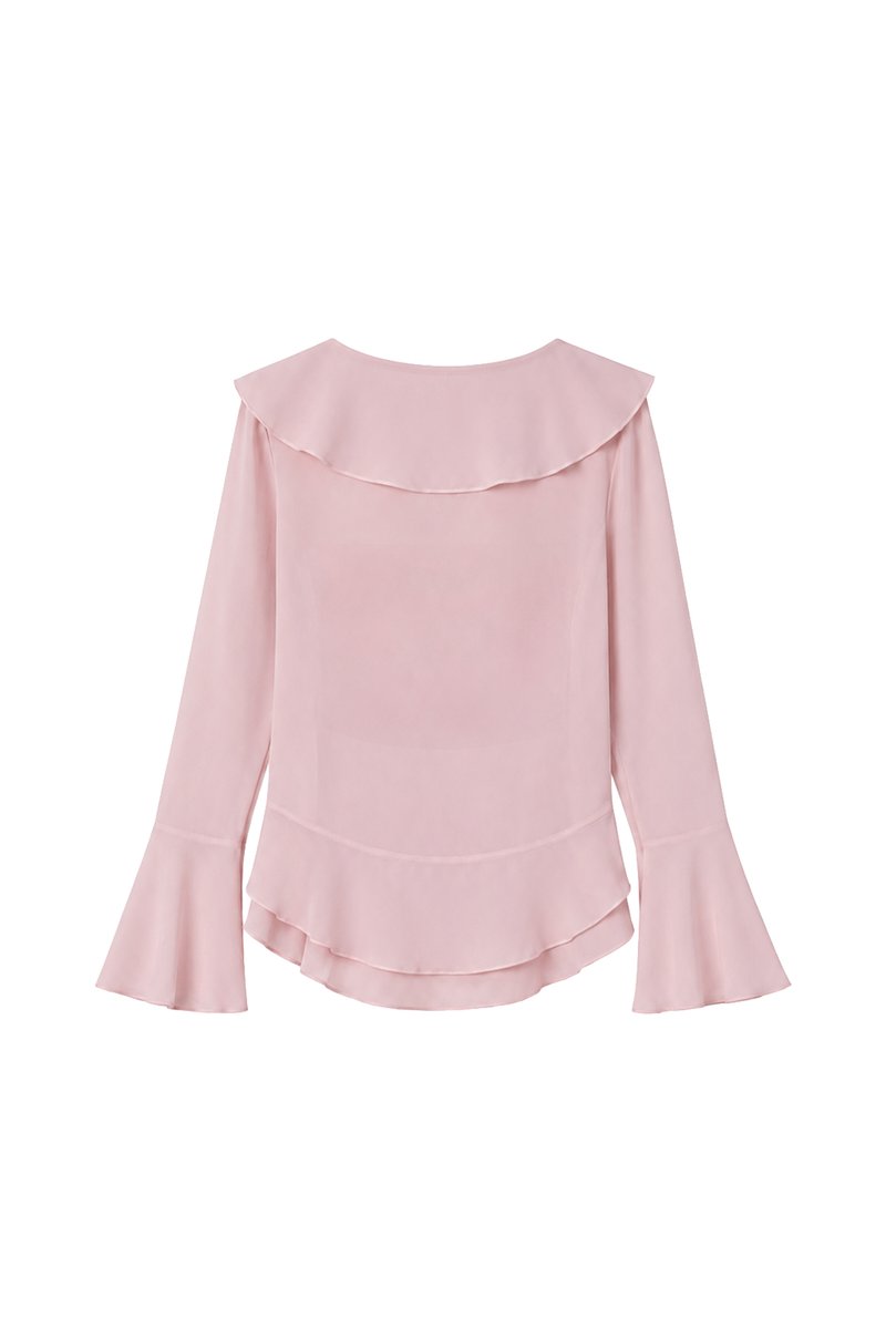 Rellie Ruffles Two-Piece Top in Pink