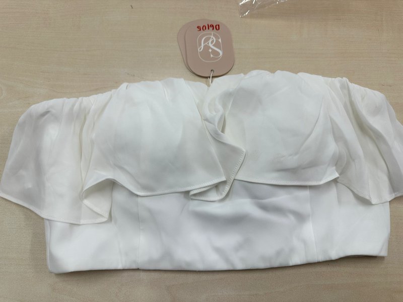 DEFECT | Coastal Co-ord Tube Top in White in M