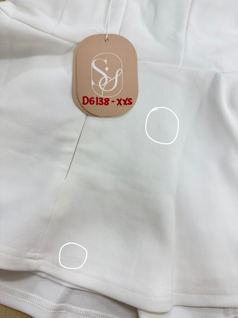 DEFECT | Carmen Co-ord Peplum Top in White in XXS,S,L