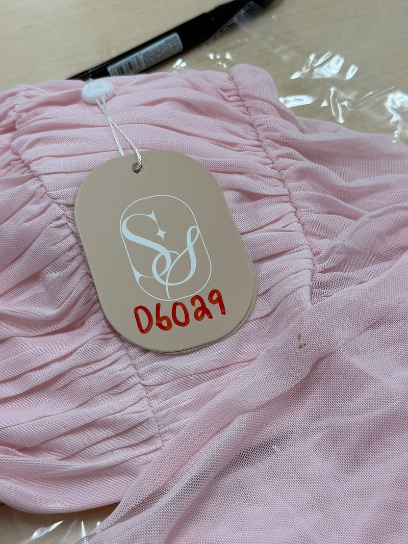 DEFECT | Merel Multi Way Mesh Top in Light Pink in XS