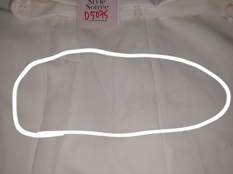 DEFECT | Celeste Co-ord Slit Midi Skirt in White in XL