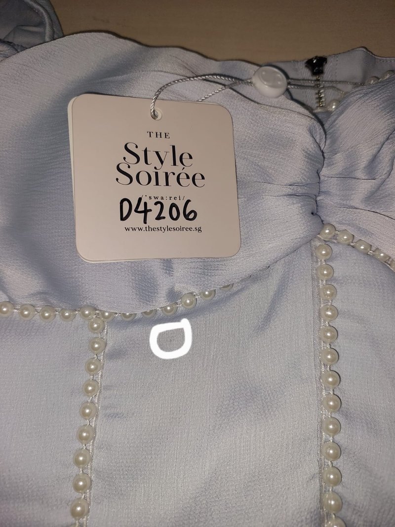 DEFECT | Priscilla Pearl Co-ord Skorts in Light Blue In S