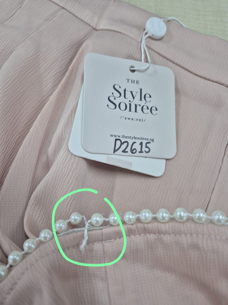 DEFECT | Priscilla Pearl Co-ord Skorts in Blush Pink in M