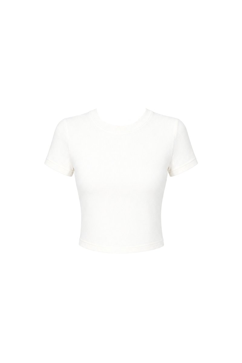 Bonnie Basic Padded Tee in White