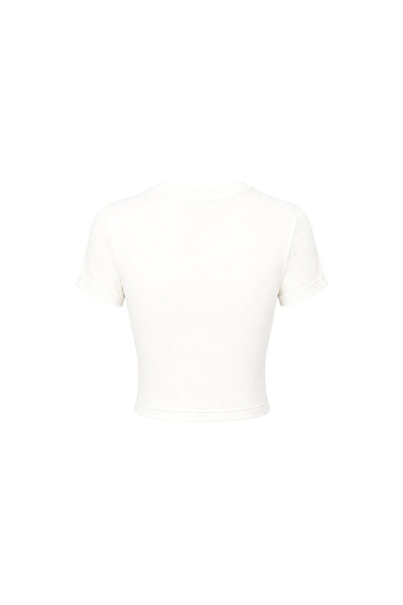 Bonnie Basic Padded Tee in White