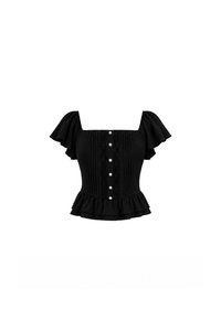 Fiora Flutter Top in Black