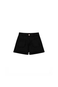 SALES EXCLUSIVE | Darin Double Pocket Denim Shorts in Black ( Runs Smaller )