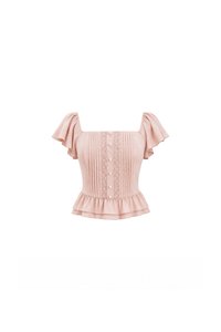 Fiora Flutter Top in Nude Blush