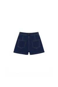 SALES EXCLUSIVE | Darin Double Pocket Denim Shorts in Dark Wash