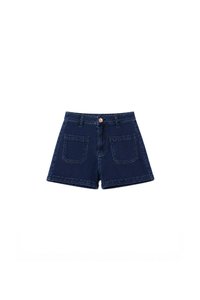 SALES EXCLUSIVE | Darin Double Pocket Denim Shorts in Dark Wash