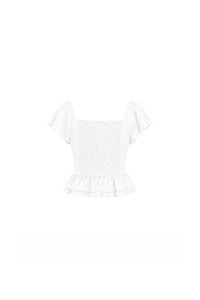 Fiora Flutter Top in White