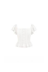 Fiora Flutter Top in White