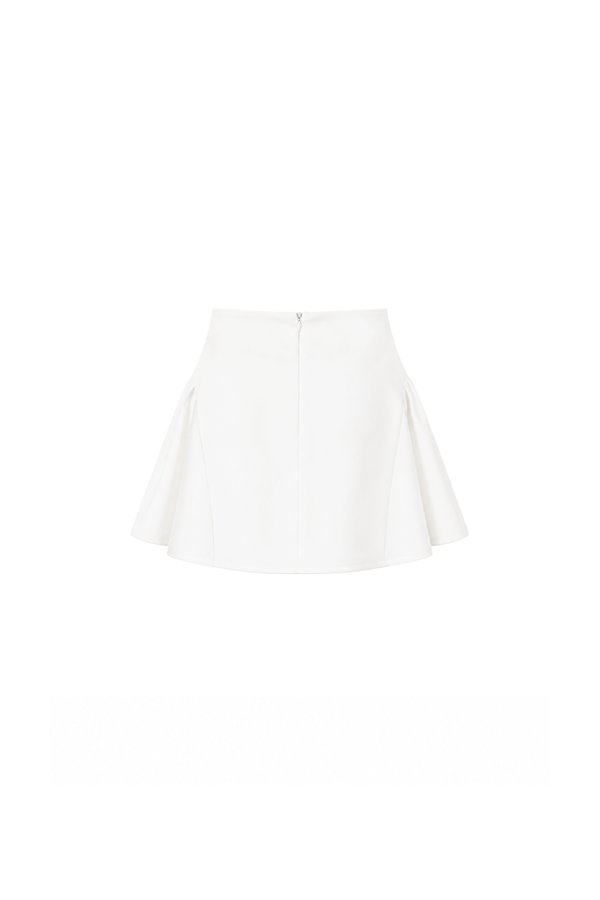 Silvie Side Flare Skorts in White