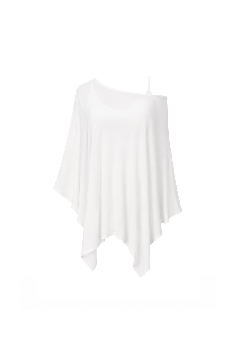 Ophelia One Shoulder Two Piece Top Set in White