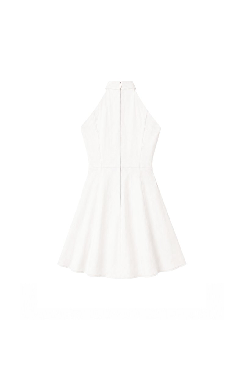 Taeri Tie Romper Dress in White
