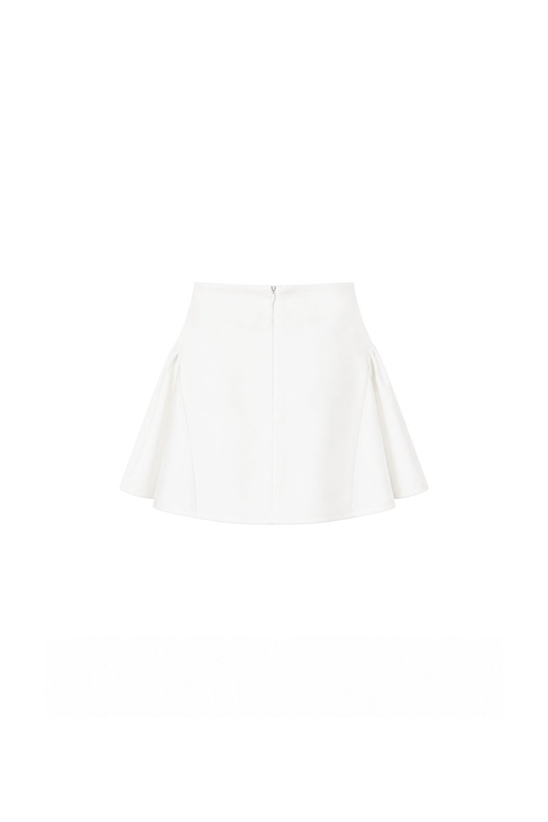 PREORDER | Silvie Side Flare Skorts in White