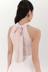Heralyn Halter Top in Nude Blush