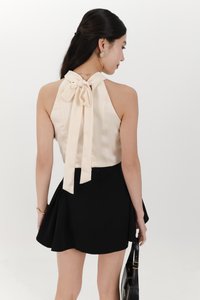 Heralyn Halter Top in Light Yellow