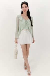 Rellie Ruffles Two-Piece Top in Mint