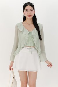 Rellie Ruffles Two-Piece Top in Mint