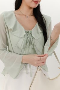 Rellie Ruffles Two-Piece Top in Mint